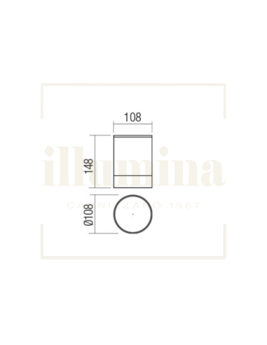 PLAFONIERA XILO MARRONE SCURO 90358