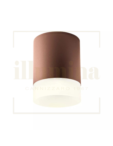 PLAFONIERA XILO MARRONE SCURO 90358