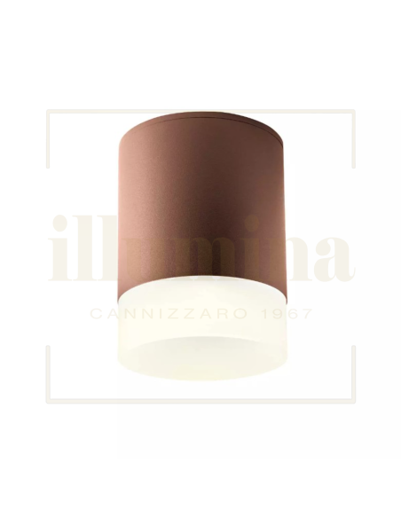 PLAFONIERA XILO MARRONE SCURO 90358