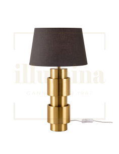 LAMPADA DA TAVOLO PERPETUO BRONZO E NERO