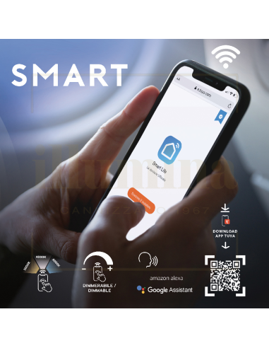 PLAFONIERA ILONA SMART BIANCO