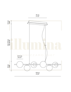 SOSPENSIONE MONILE ORO 6XE14 2