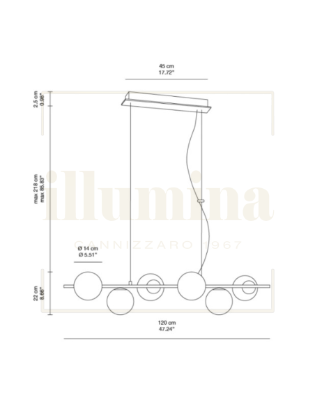 SOSPENSIONE MONILE ORO 6XE14