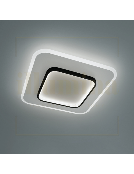 PLAFONIERA SLOT BIANCO+NERO