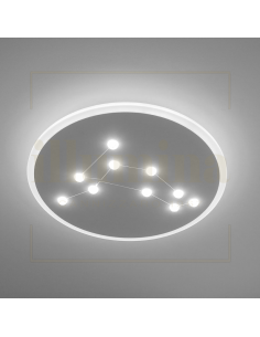 PLAFONIERA STAR Ø46 BIANCO