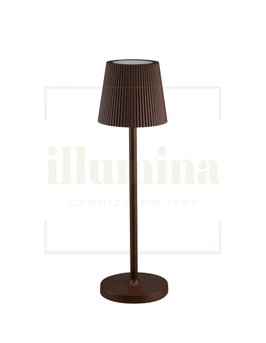 LAMPADA DA TAVOLO RICARICABILE EMMA CORTEN
