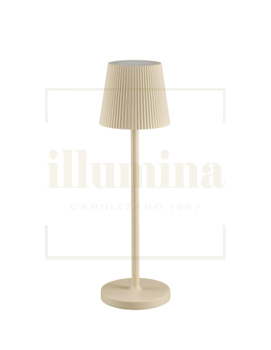 LAMPADA DA TAVOLO RICARICABILE EMMA AVORIO