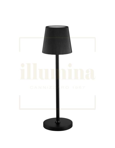 LAMPADA DA TAVOLO RICARICABILE EMMA NERO