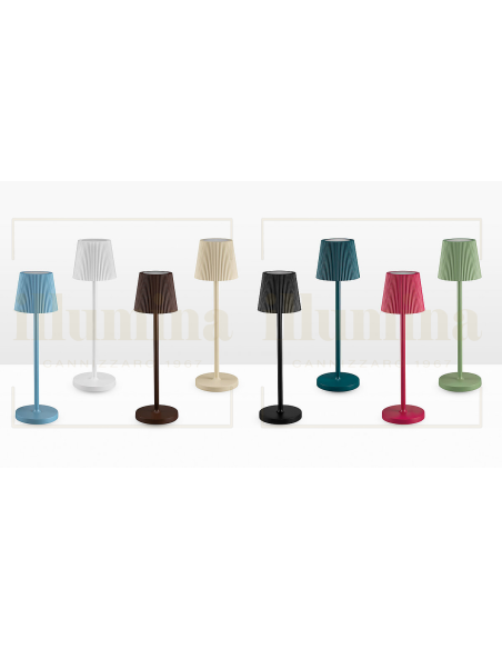 LAMPADA DA TAVOLO RICARICABILE EMMA ROSSO