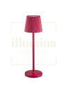 LAMPADA DA TAVOLO RICARICABILE EMMA ROSSO