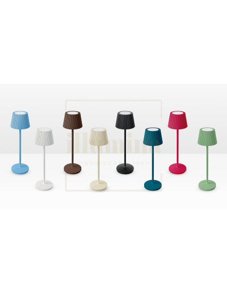LAMPADA DA TAVOLO RICARICABILE EMMA-MINI CARTA DA ZUCCHERO