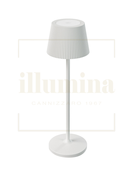 LAMPADA DA TAVOLO RICARICABILE EMMA-MINI BIANCO
