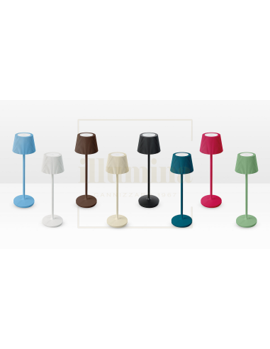 LAMPADA DA TAVOLO RICARICABILE EMMA-MINI CORTEN