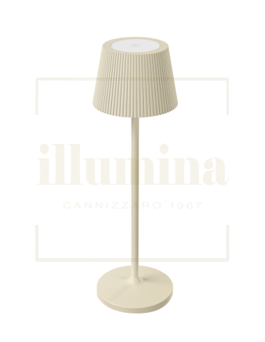 LAMPADA DA TAVOLO RICARICABILE EMMA-MINI AVORIO