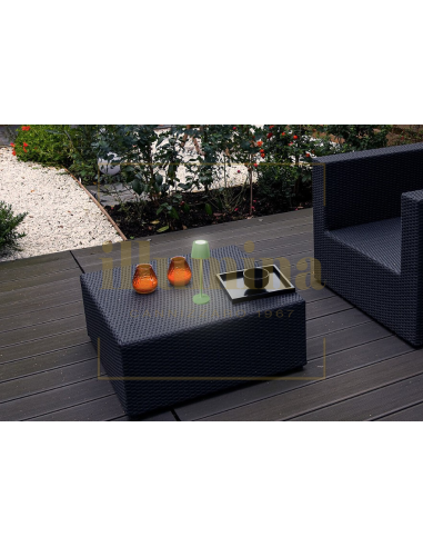 LAMPADA DA TAVOLO RICARICABILE EMMA-MINI VERDE SALVIA