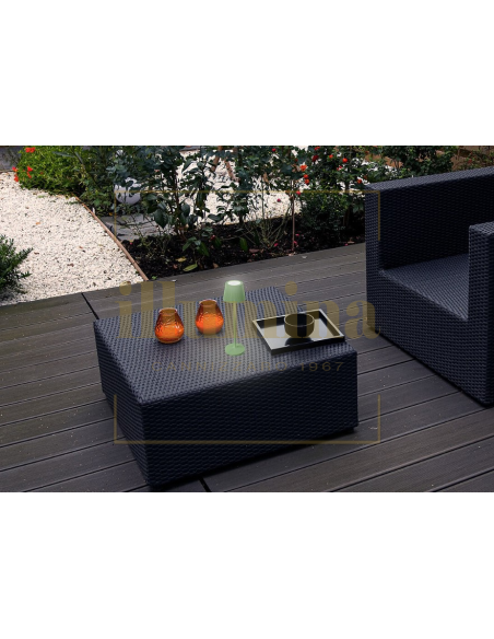 LAMPADA DA TAVOLO RICARICABILE EMMA-MINI VERDE SALVIA