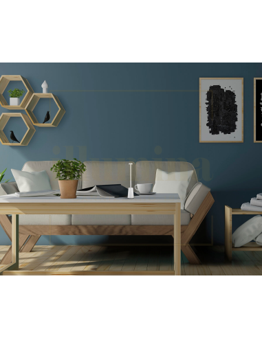 LAMPADA DA TAVOLO RICARICABILE TAG BIANCO