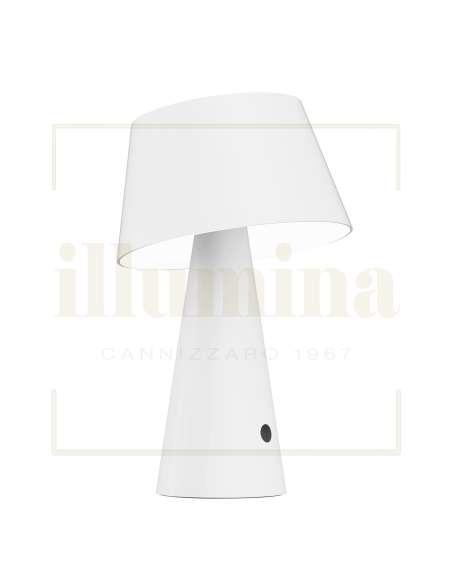 LAMPADA DA TAVOLO RICARICABILE TIZIA BIANCO