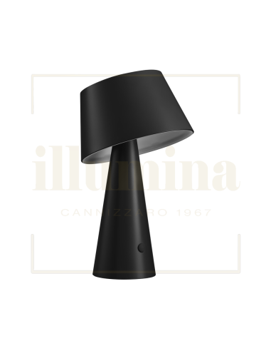 LAMPADA DA TAVOLO RICARICABILE TIZIA NERO