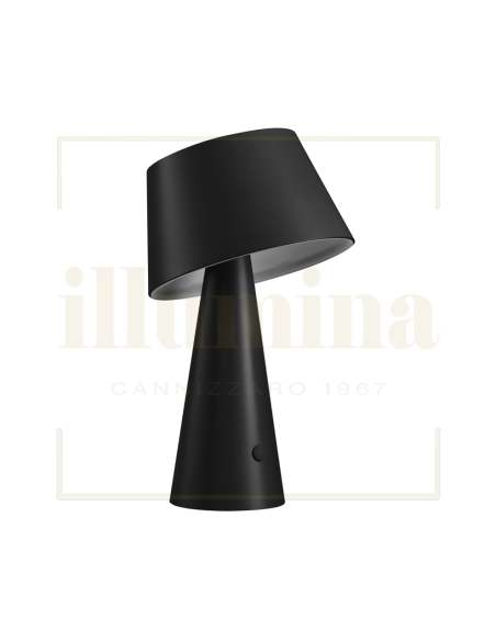 LAMPADA DA TAVOLO RICARICABILE TIZIA NERO