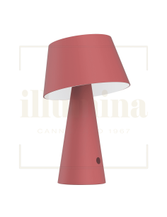 LAMPADA DA TAVOLO RICARICABILE TIZIA ROSSO