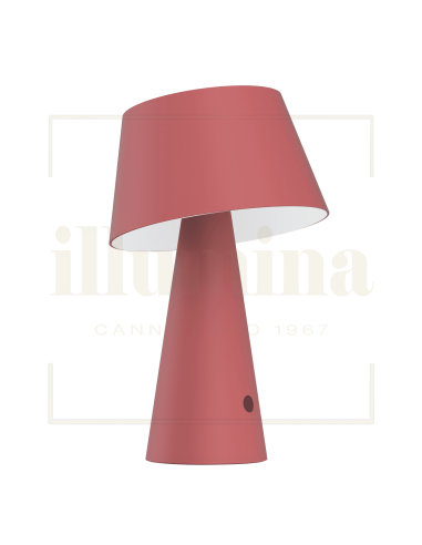 LAMPADA DA TAVOLO RICARICABILE TIZIA ROSSO