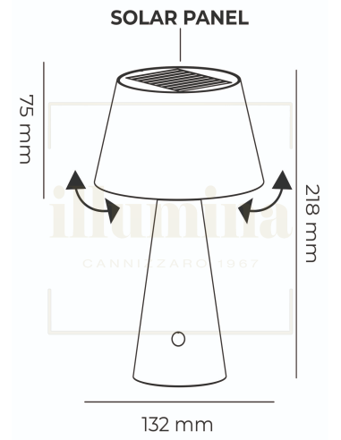 LAMPADA DA TAVOLO RICARICABILE TIZIA VERDE