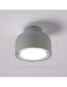 APPLIQUE/PLAFONIERA BOTTONE TITANIO