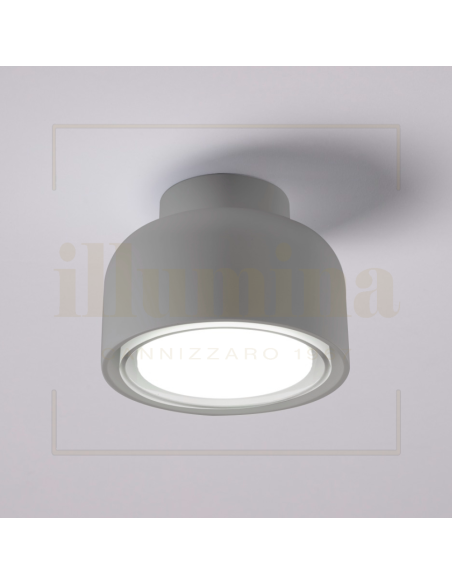 APPLIQUE/PLAFONIERA BOTTONE TITANIO