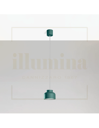 SOSPENSIONE BOTTONE PETROLIO