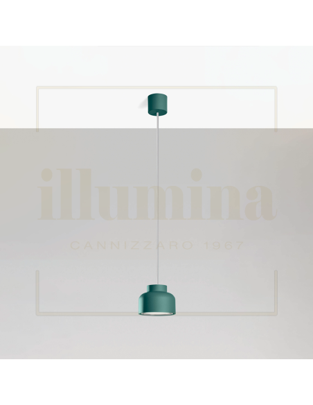 SOSPENSIONE BOTTONE PETROLIO