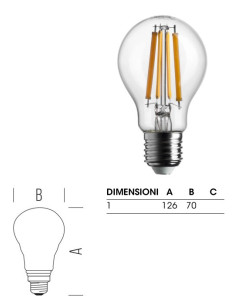 LAMPADINA E27 18W 2700K (150W) 2