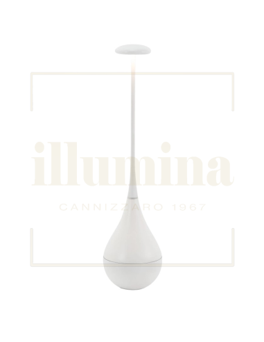 LAMPADA DA TAVOLO RICARICABILE DONDOLINA BIANCO