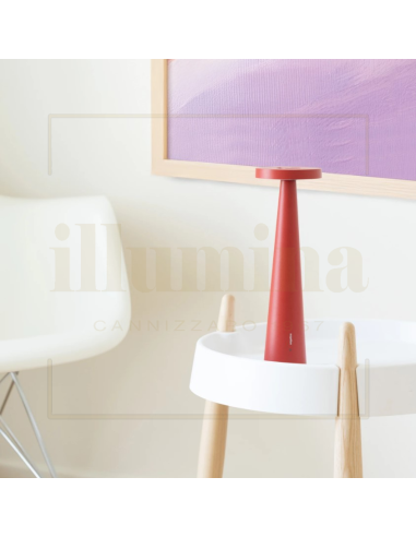 LAMPADA DA TAVOLO RICARICABILE ANGELINA ROSSO