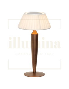 LAMPADA DA TAVOLO RICARICABILE FLAMINIA BRONZO