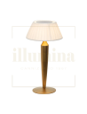 LAMPADA DA TAVOLO RICARICABILE FLAMINIA ORO