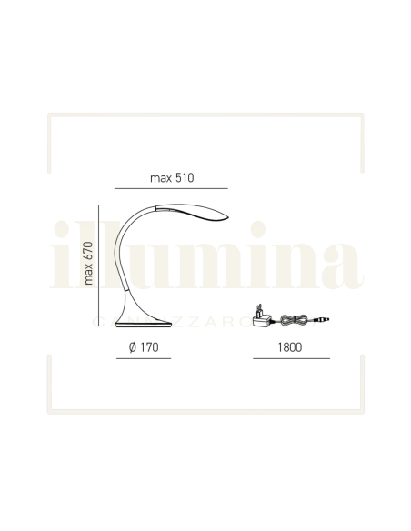 LAMPADA DA TAVOLO NUNKI GLS007 NEW BEIGE