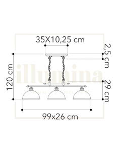 SOSPENSIONE CHARLESTON 3XE27 2