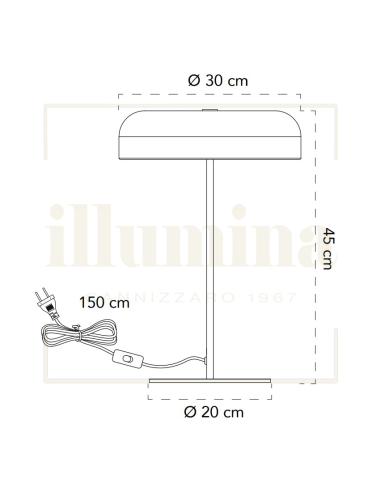 LAMPADA DA TAVOLO ICEMAN BIANCO
