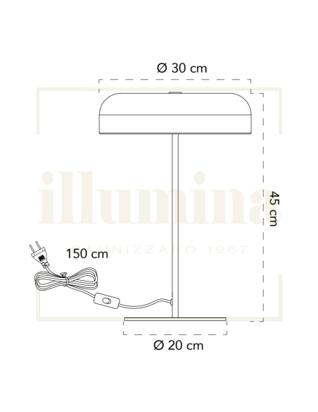 LAMPADA DA TAVOLO ICEMAN BIANCO