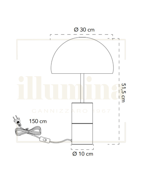 LAMPADA DA TAVOLO IGEA ORO