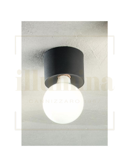 PLAFONIERA/APPLIQUE BOW NERO