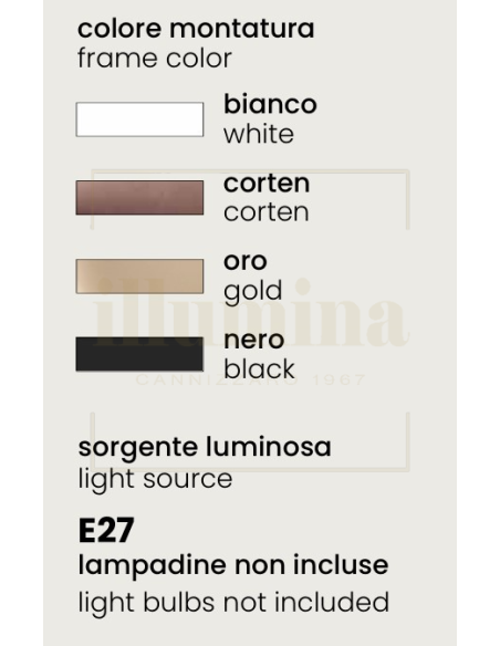 PLAFONIERA/APPLIQUE BOW ORO