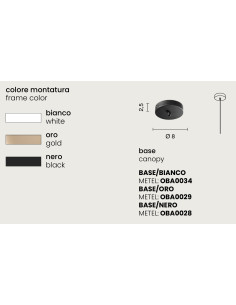 BASE SINGOLA PER SOSPENSIONI NERO 2