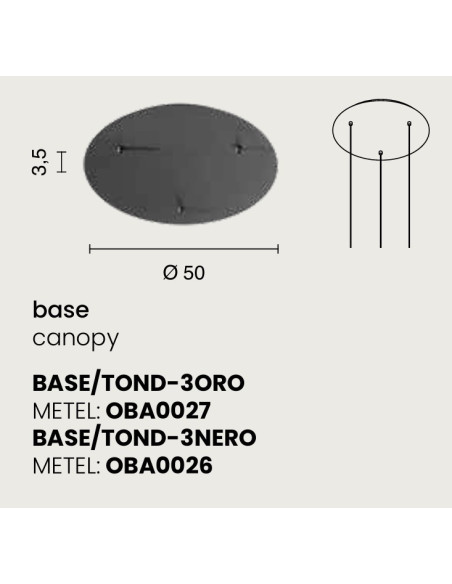 BASE 3 FORI TONDA ORO
