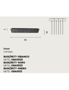 BASE 6 FORI RETTANGOLARE NERO 2