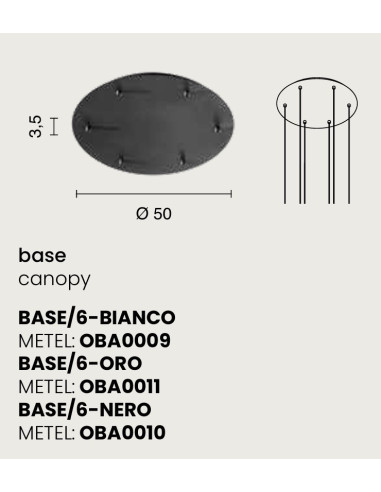 BASE 6 FORI TONDA ORO