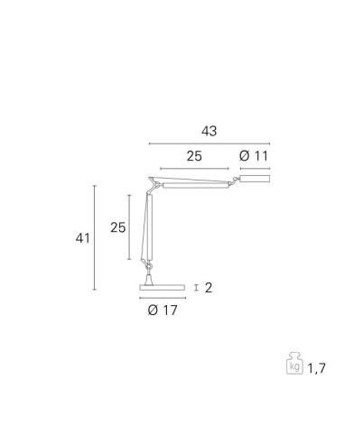 LAMPADA DA TAVOLO ALTER NERO