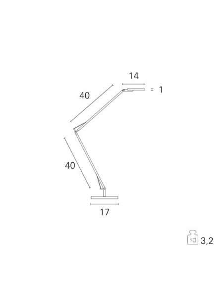 LAMPADA DA TAVOLO YAB NERO