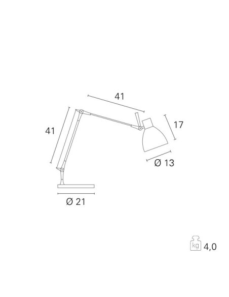 LAMPADA DA TAVOLO MIDA